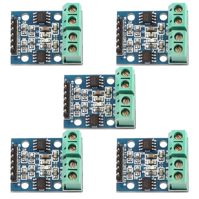 hiBCTR 5pcs L9110S H-Bridge Motor Driver: 2.5-12V Dual DC / 2-Phase Stepper Controller Board for Arduino - Image 1